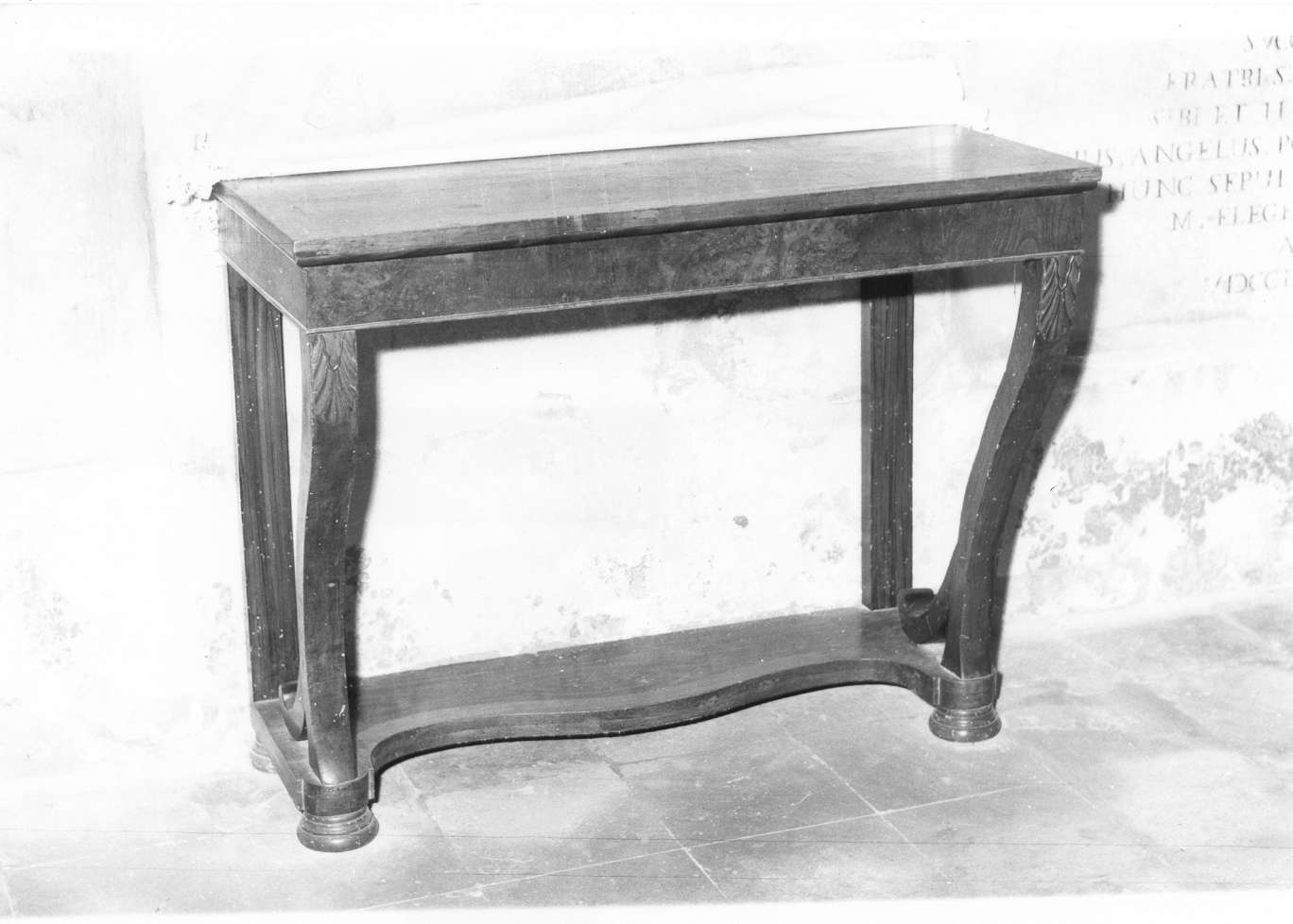 console - manifattura emiliano-lombarda (metà sec. XIX)