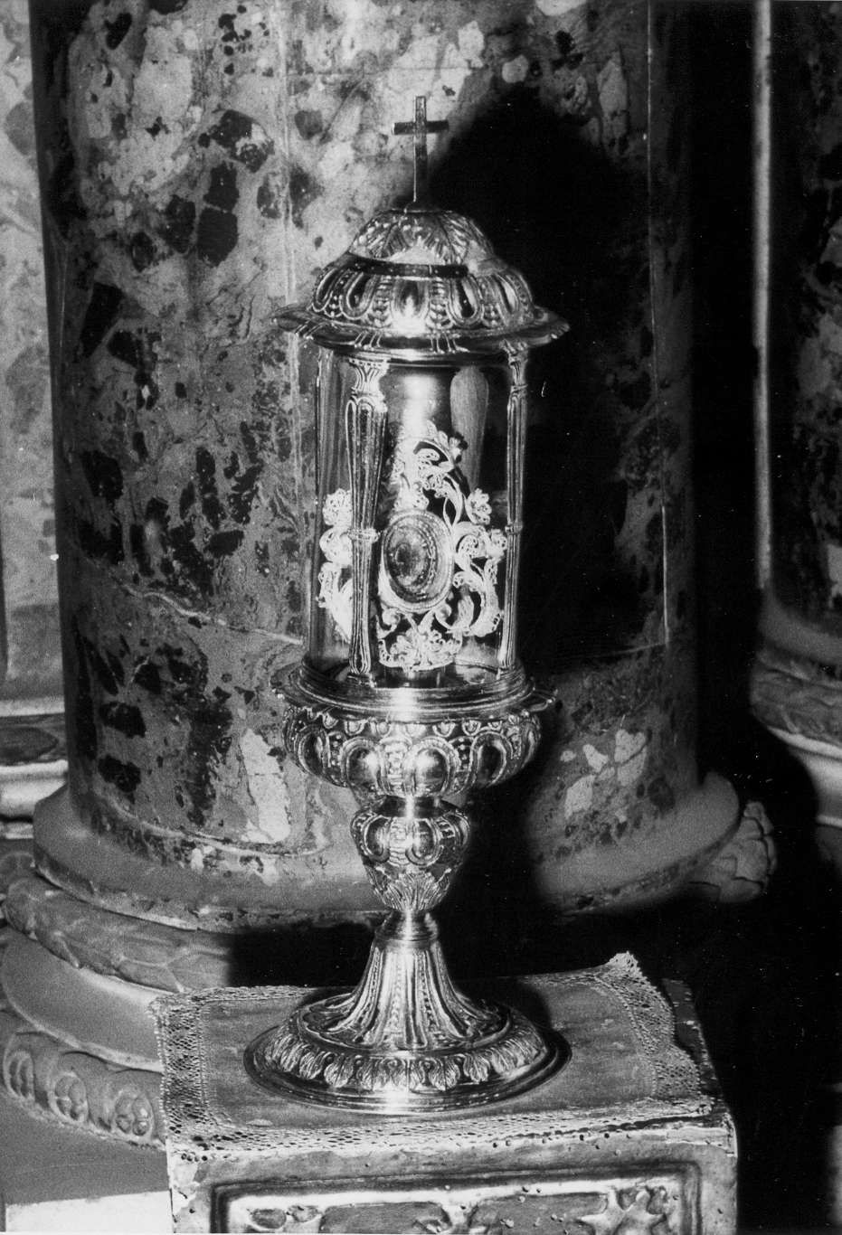 reliquiario architettonico - manifattura emiliano-lombarda (fine/inizio secc. XVI/ XVII)