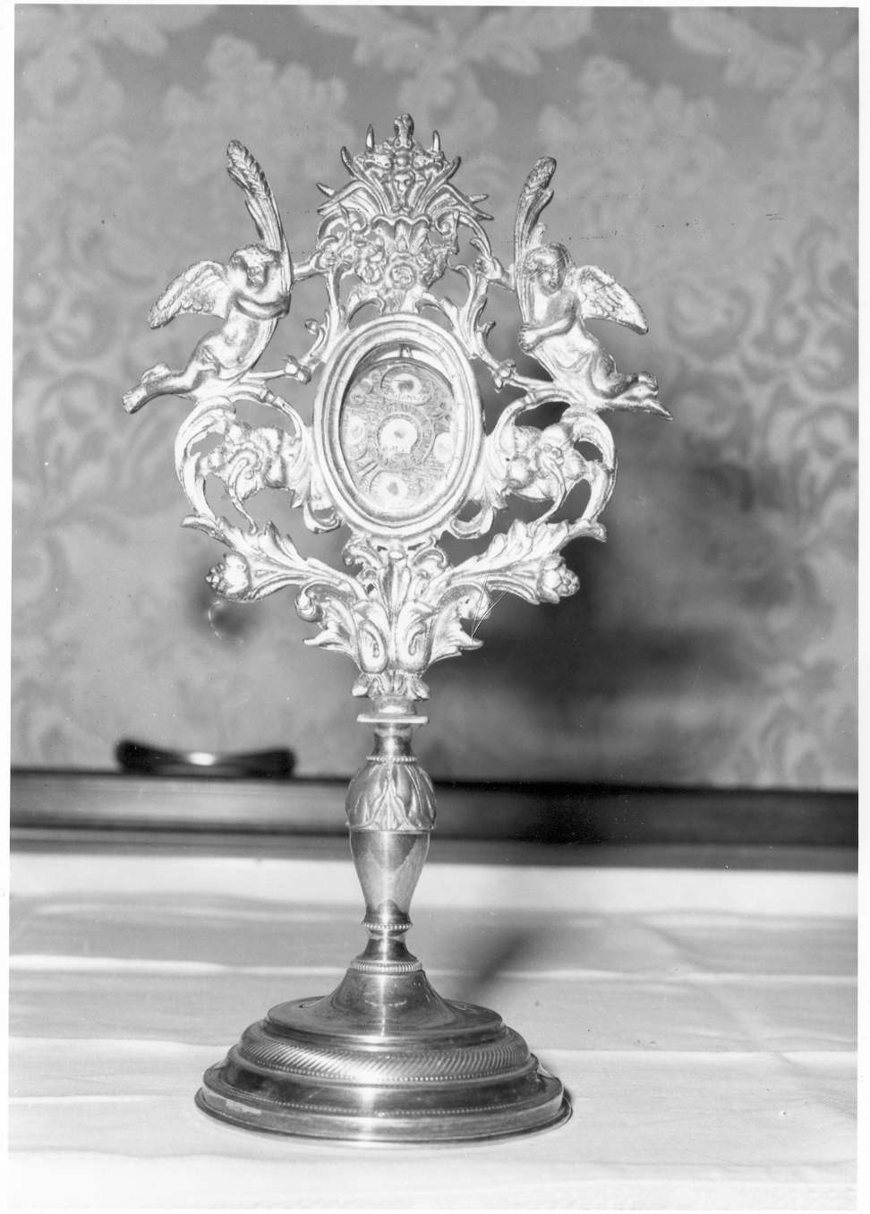 reliquiario - a ostensorio, serie - manifattura emiliana (seconda metà sec. XIX)