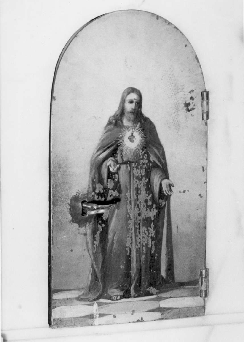 Sacro Cuore di Gesù (sportello di tabernacolo) - ambito emiliano (seconda metà sec. XIX)