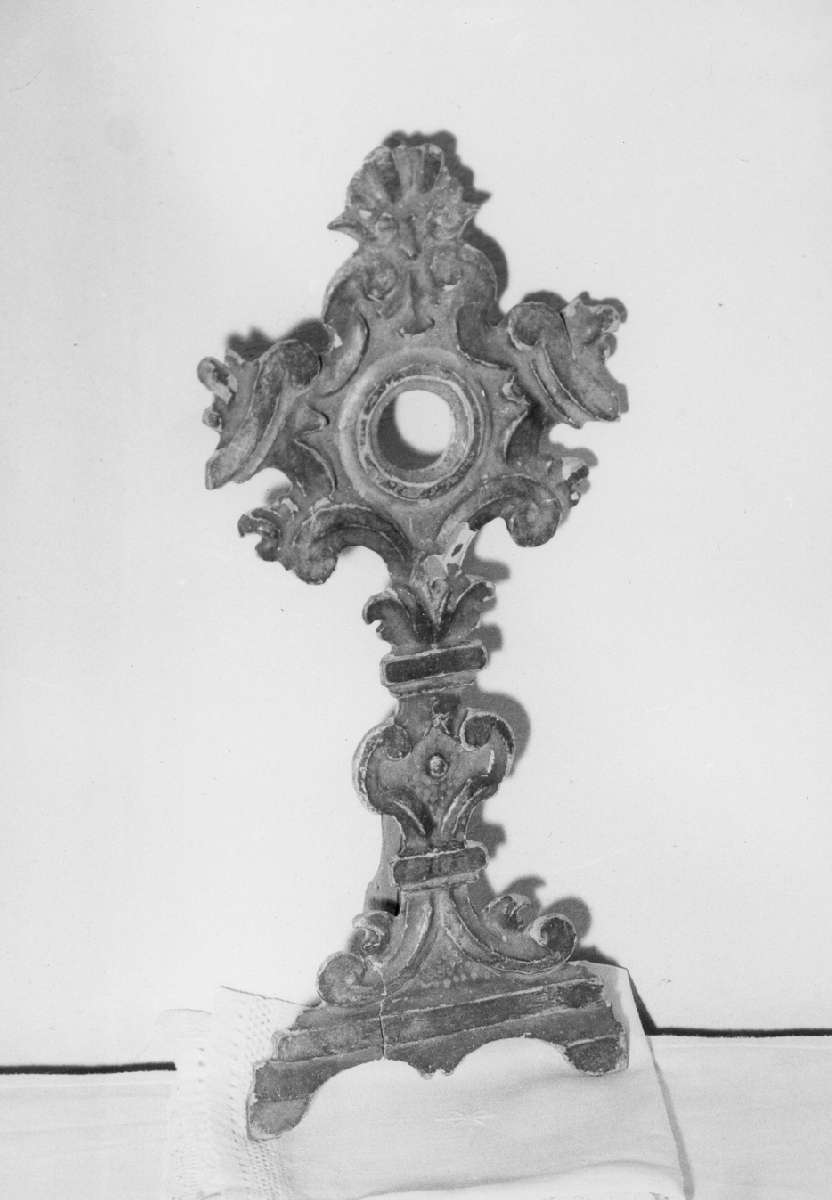 reliquiario - a ostensorio - manifattura emiliana (seconda metà sec. XVIII)