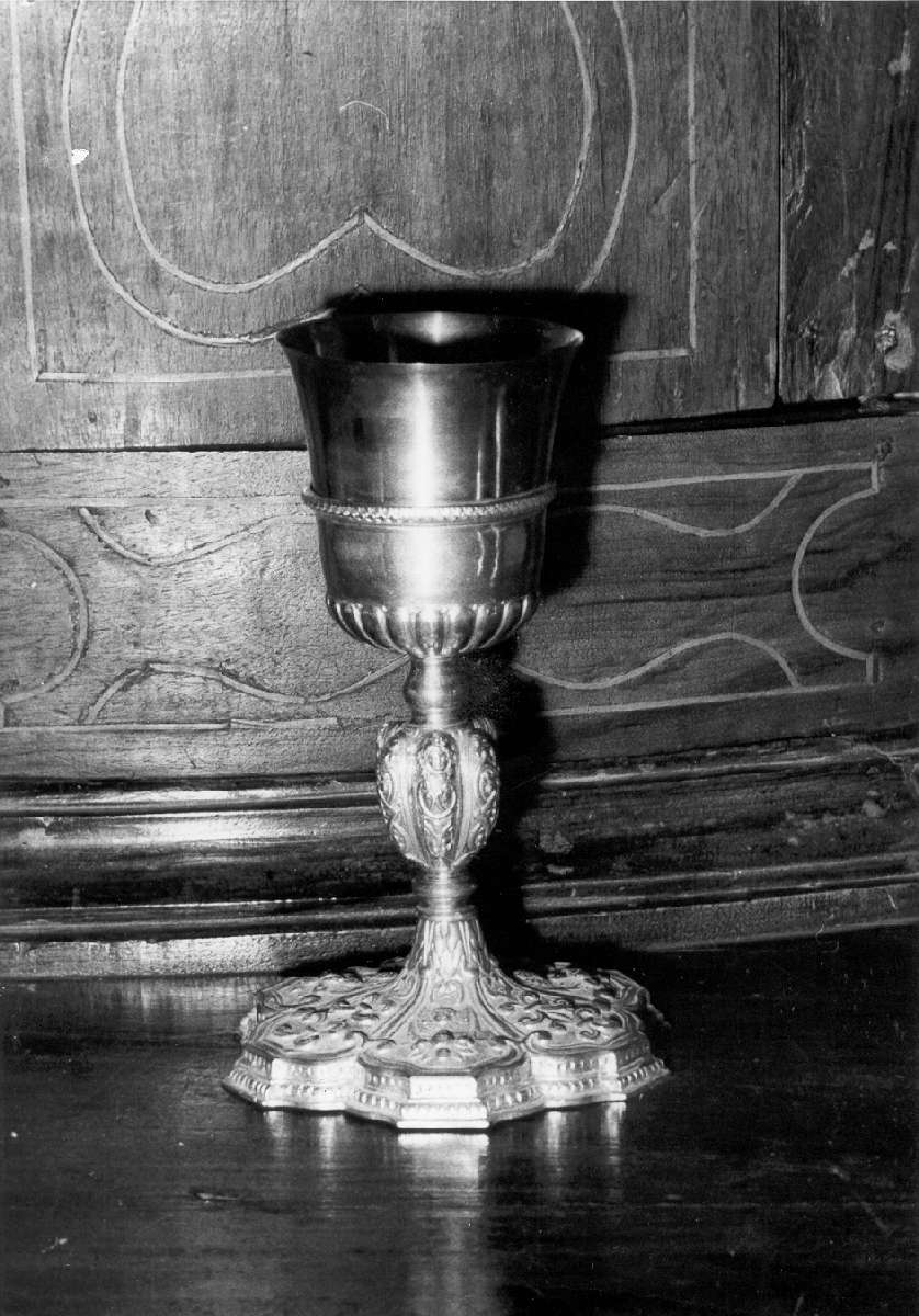 calice - manifattura emiliana (seconda metà sec. XVI, sec. XIX)