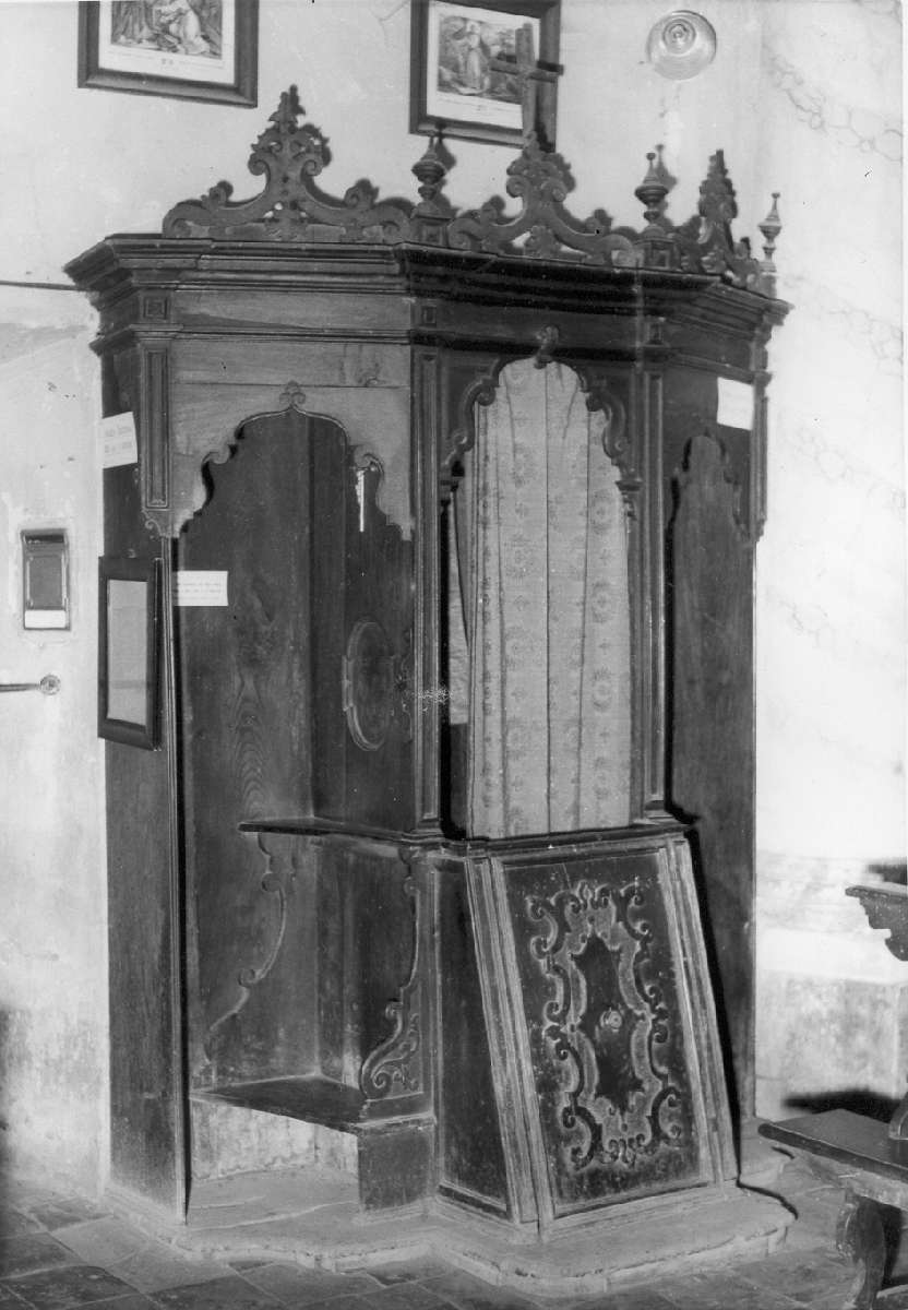 confessionale - manifattura reggiana (sec. XVIII)
