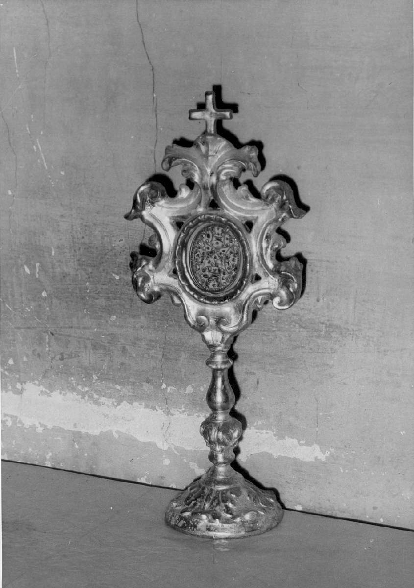 motivi decorativi a volute (reliquiario - a ostensorio) - manifattura reggiana (sec. XVIII)