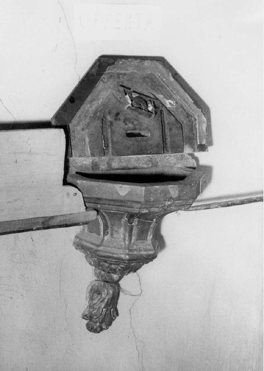 cassetta per elemosine - manifattura reggiana (sec. XVIII)