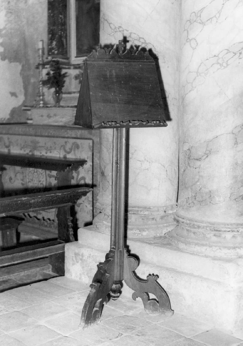 leggio a piede - manifattura reggiana (fine sec. XIX)