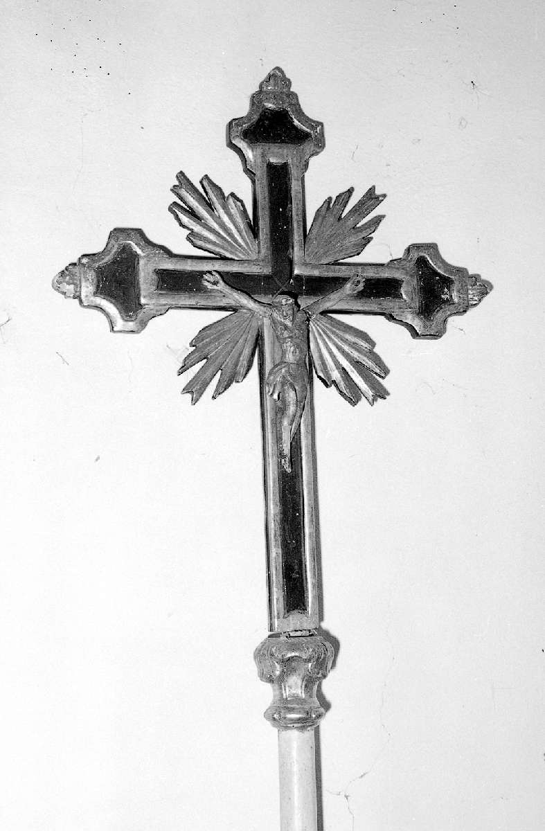 croce processionale - manifattura reggiana (secc. XVIII/ XIX)