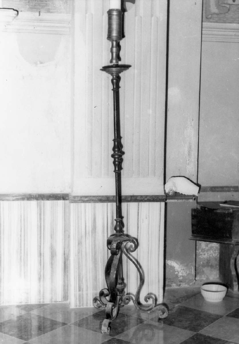 candelabro funebre, serie - manifattura reggiana (sec. XVII)