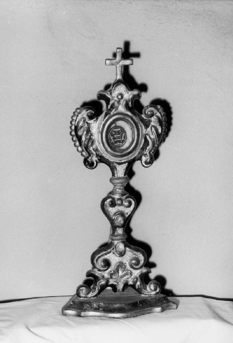 reliquiario - a ostensorio - manifattura reggiana (sec. XVIII)