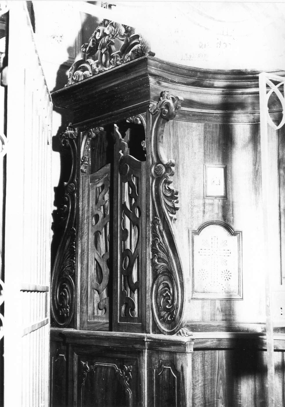 confessionale, serie - manifattura reggiana (metà sec. XIX)