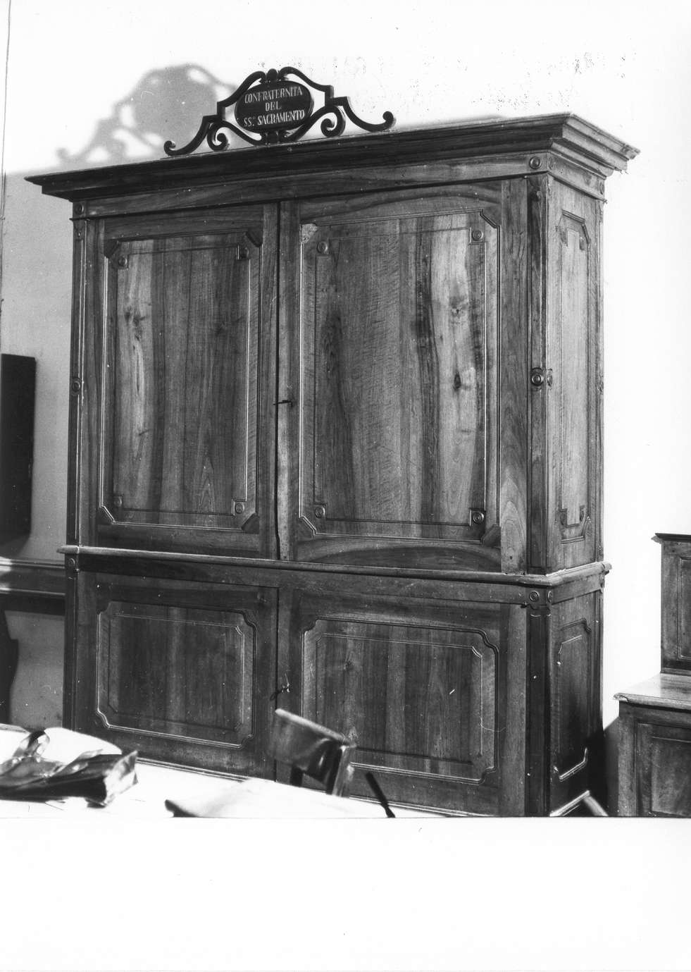 armadio da sacrestia - manifattura reggiana (metà sec. XIX)