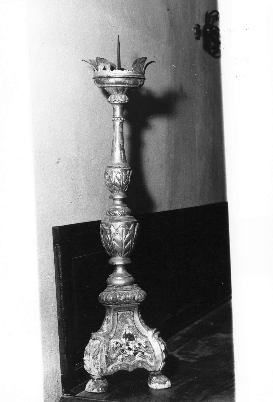 candeliere d'altare, serie - manifattura emiliana (prima metà sec. XIX)