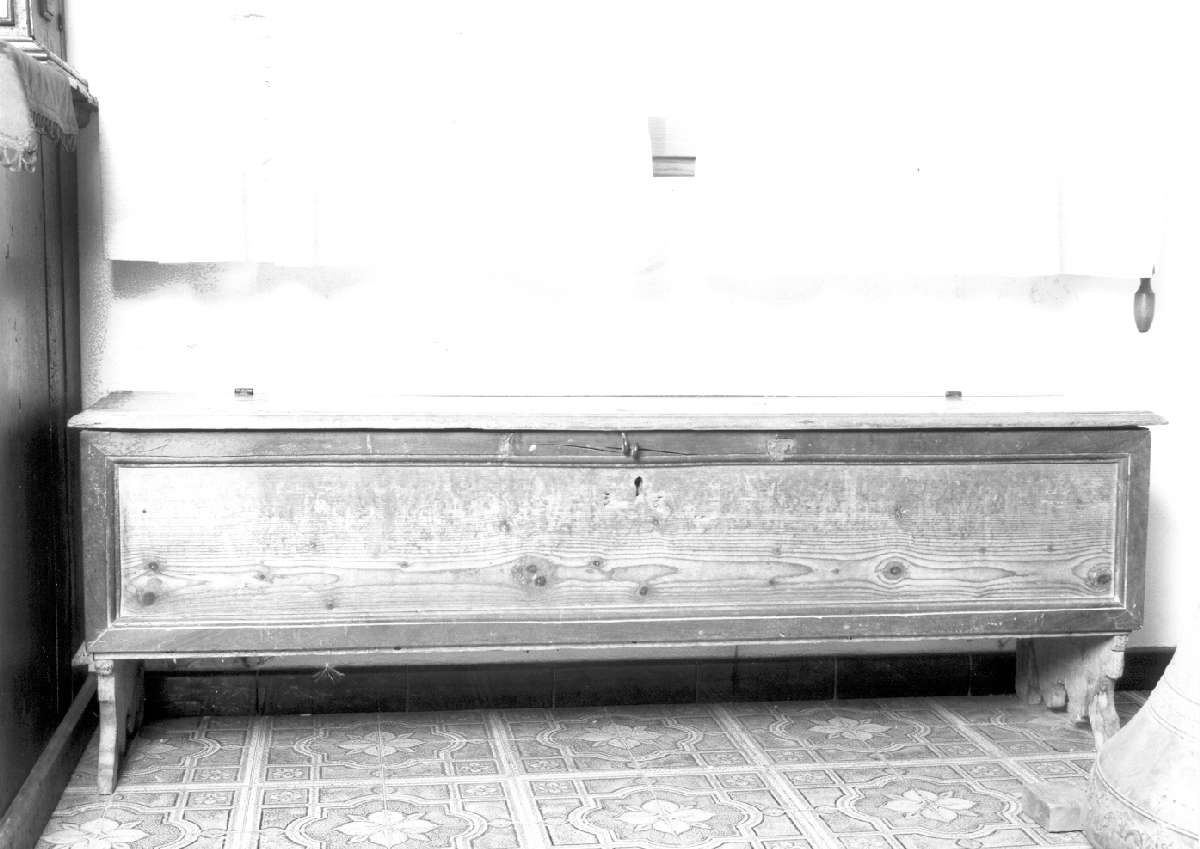 cassapanca, serie - manifattura emiliana (prima metà sec. XVIII)