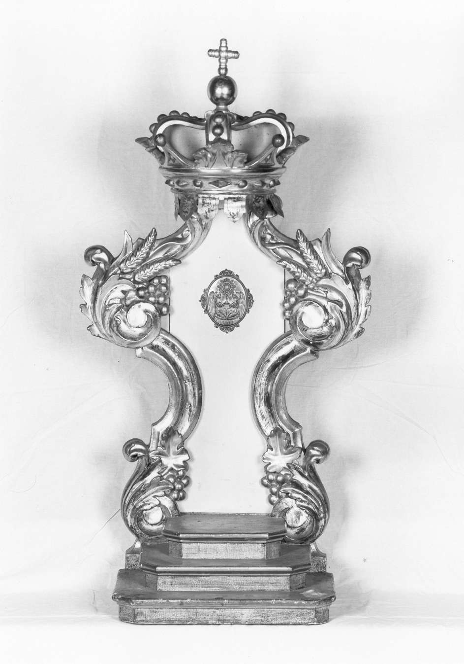 tronetto per esposizione eucaristica - manifattura emiliano-lombarda (seconda metà sec. XIX)