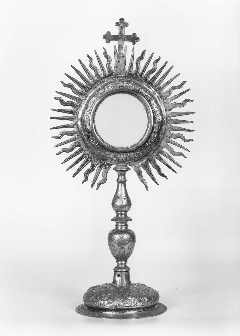 ostensorio - a raggiera - manifattura emiliano-lombarda (seconda metà sec. XVII)