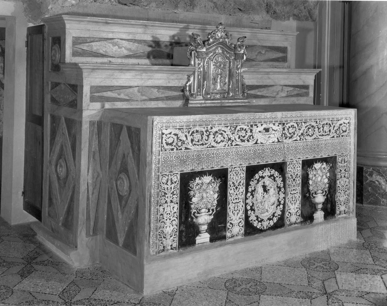 altare maggiore - manifattura emiliano-lombarda (seconda metà sec. XIX)