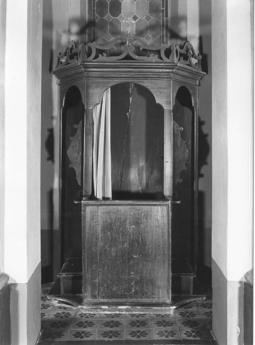 confessionale, serie - manifattura emiliano-lombarda (sec. XIX)