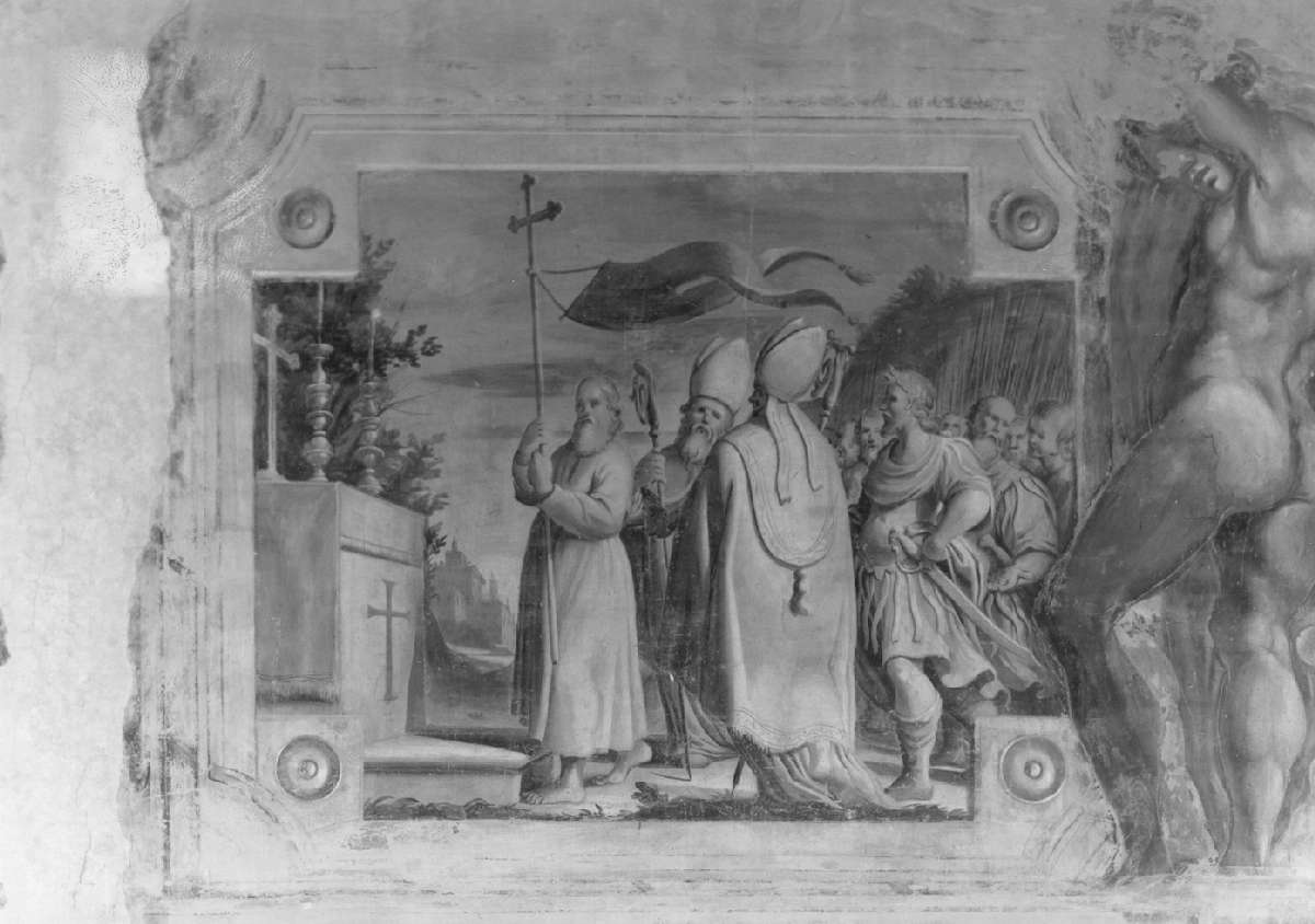 processione al monte Oliveto (dipinto, elemento d'insieme) di Battistelli Pier Francesco (e aiuti) (sec. XVII)