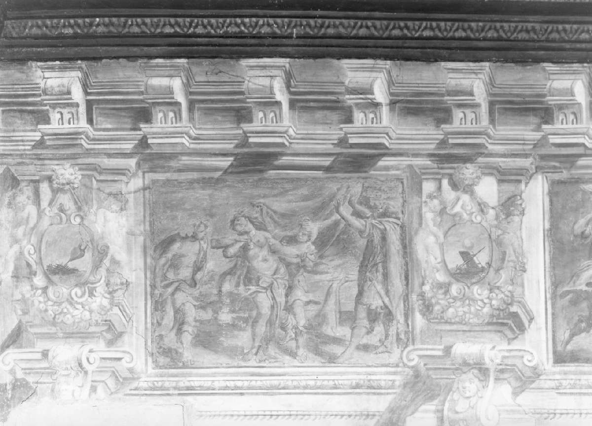 morte di Lucrezia (dipinto, elemento d'insieme) di Battistelli Pier Francesco (e aiuti) (sec. XVII)