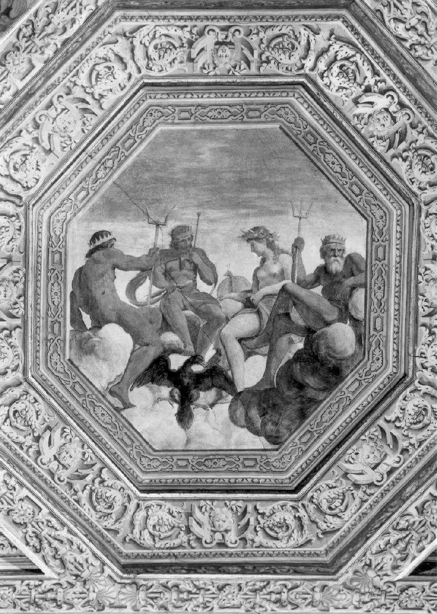 dei dell'Olimpo (dipinto, elemento d'insieme) - ambito emiliano (primo quarto sec. XVII)