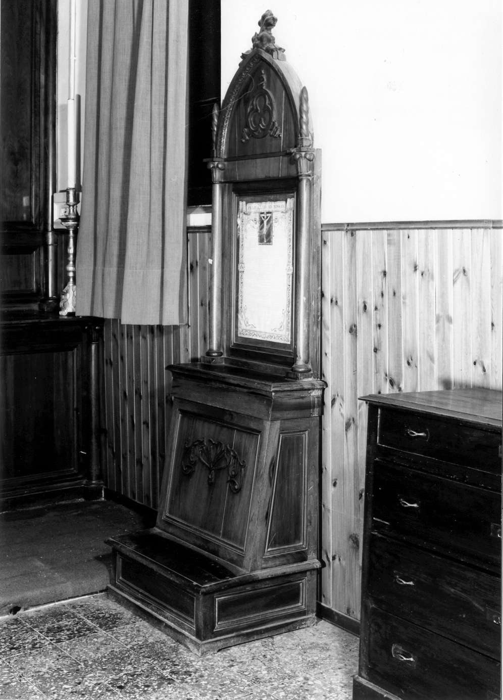 inginocchiatoio - manifattura reggiana (fine/inizio secc. XIX/ XX)