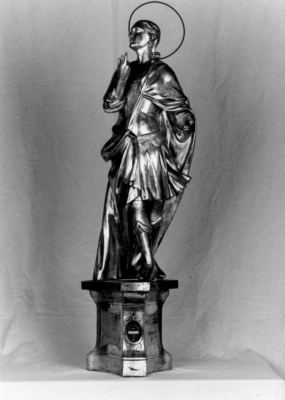 San Crescenzo (reliquiario - a statua, elemento d'insieme) - manifattura emiliana (sec. XIX)