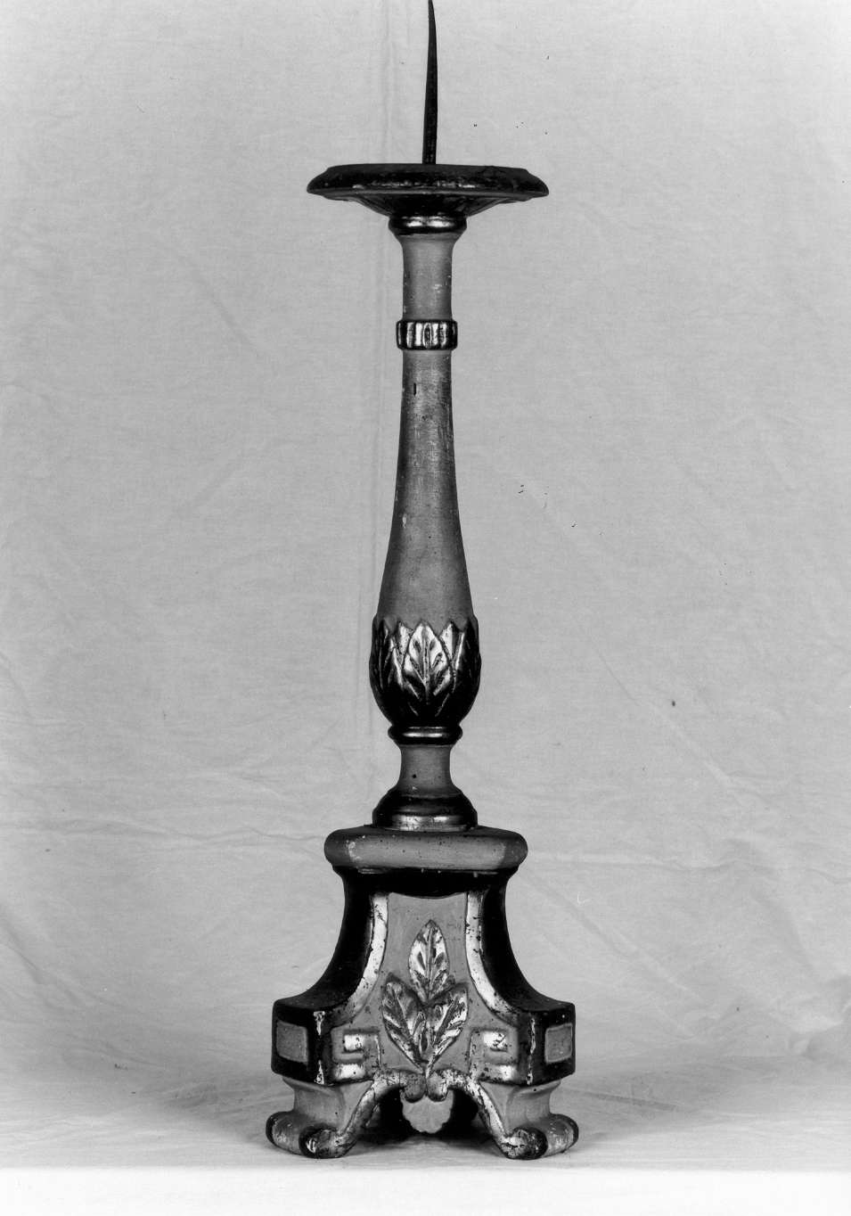 candeliere d'altare, serie - manifattura emiliana (primo quarto sec. XIX)