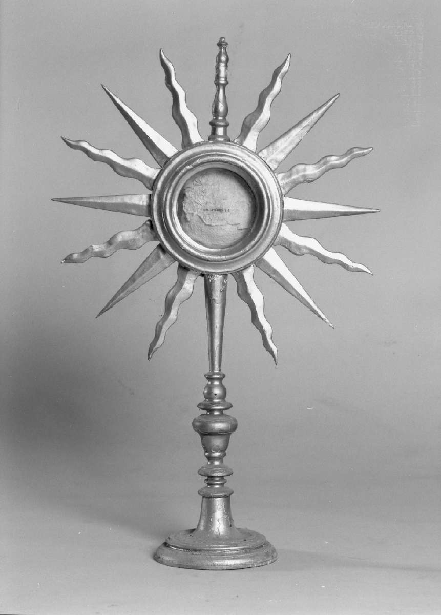 reliquiario - a ostensorio - manifattura modenese (fine/inizio secc. XVII/ XVIII)