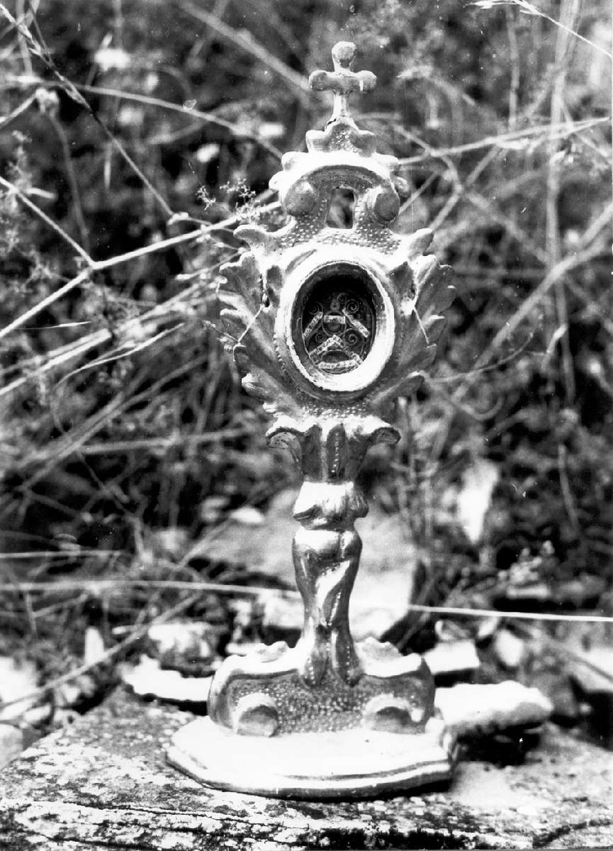 reliquiario - a ostensorio - manifattura emiliana (secc. XVIII/ XIX)