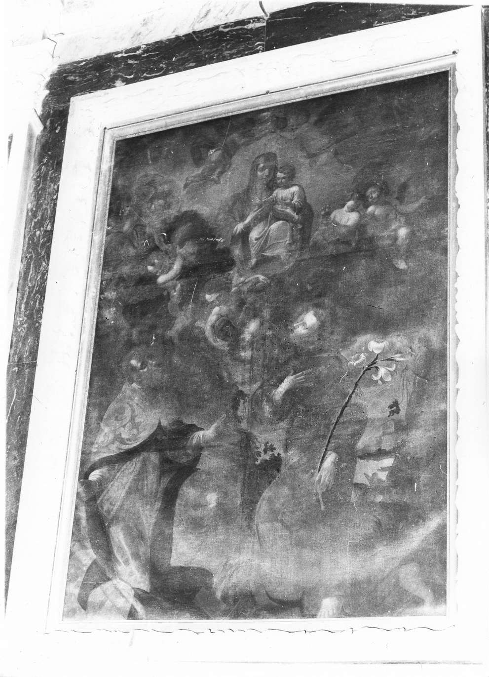 Madonna di San Luca in gloria con San Biagio e San'Antonio da Padova (dipinto) - ambito bolognese (seconda metà sec. XVII)