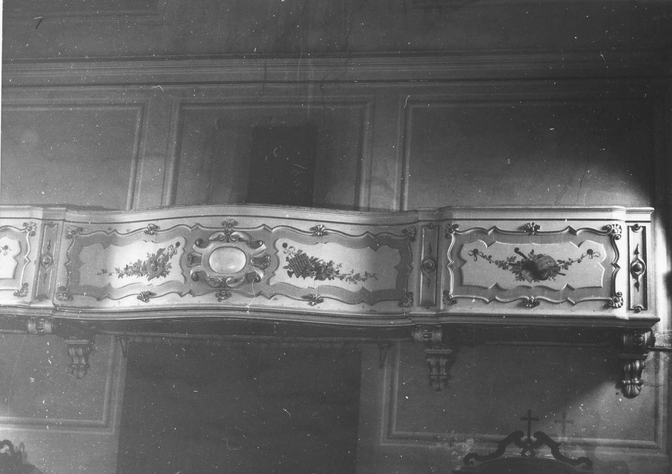 credenza con alzata - manifattura reggiana (prima metà sec. XIX)