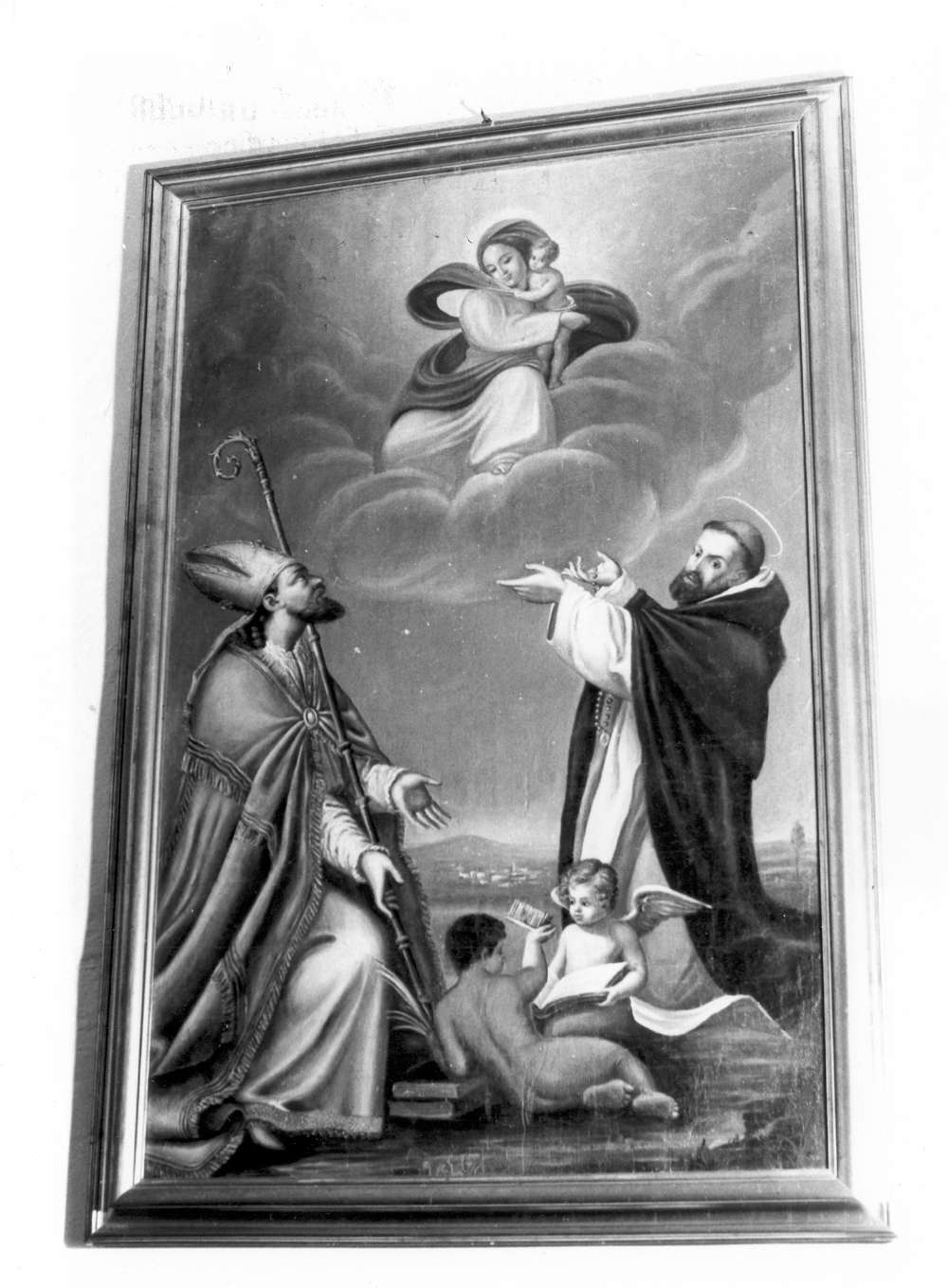 Madonna con Bambino con San Biagio e San Domenico (dipinto) - ambito reggiano (fine/inizio secc. XVII/ XVIII)