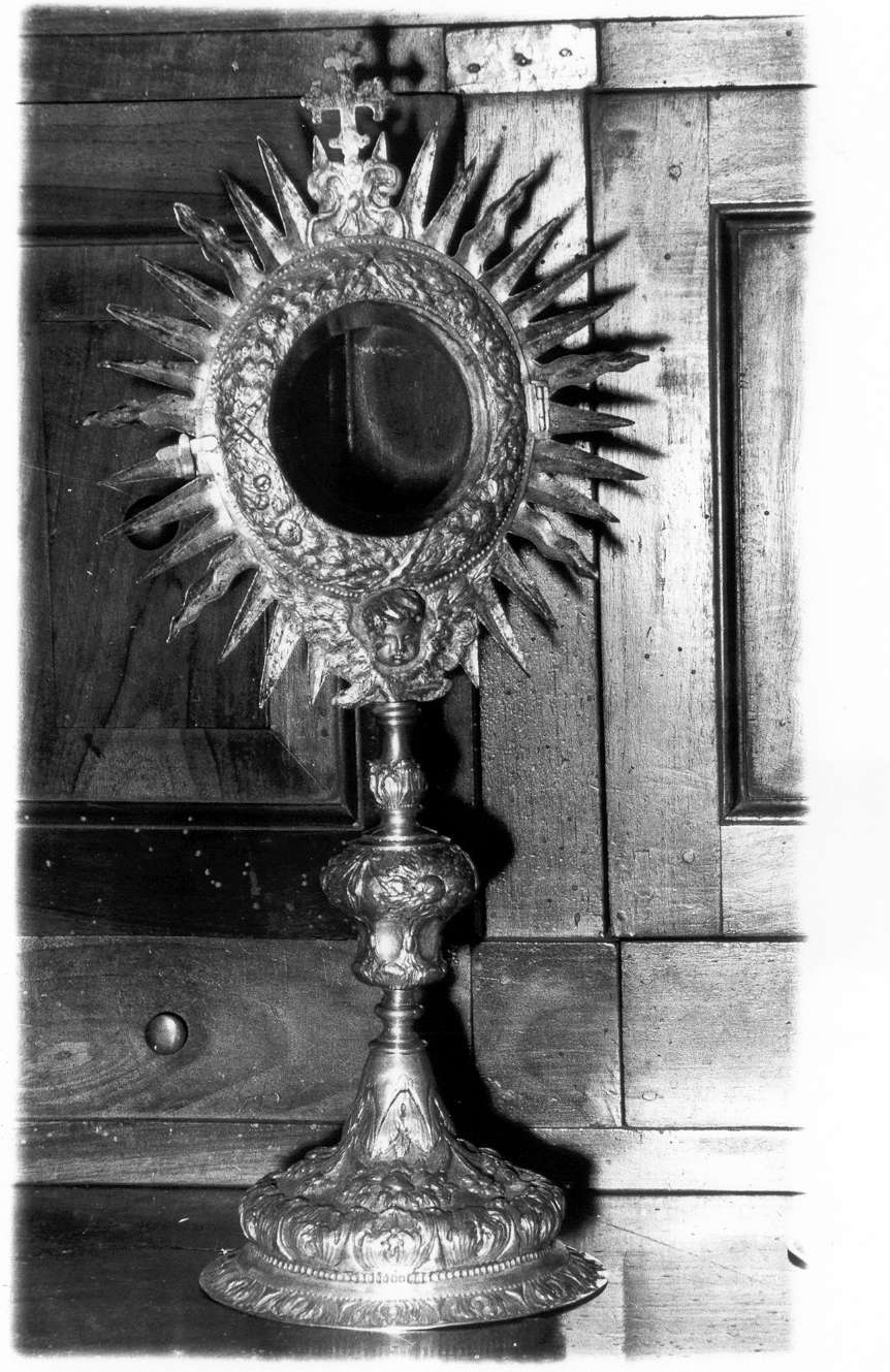 ostensorio - a raggiera - manifattura emiliana (seconda metà sec. XVIII)