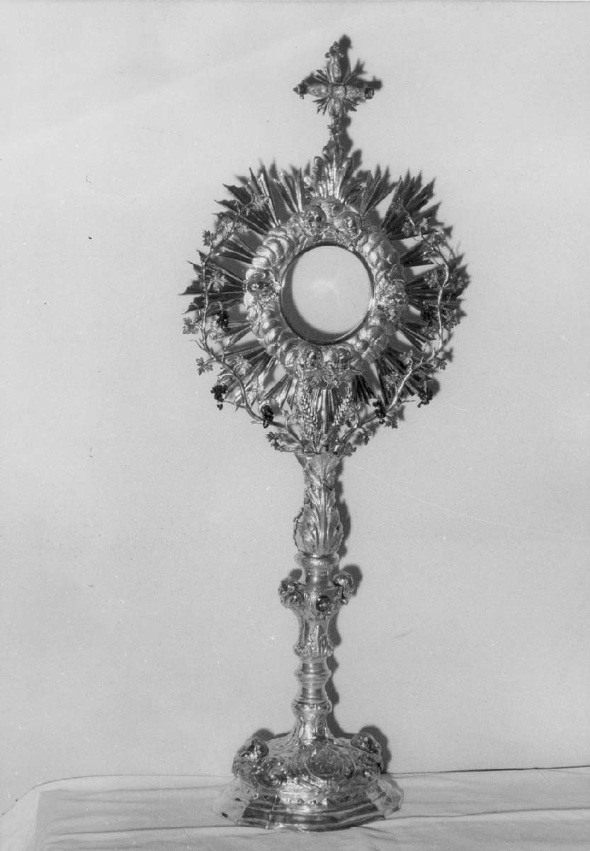 ostensorio - a raggiera - manifattura modenese (sec. XIX)