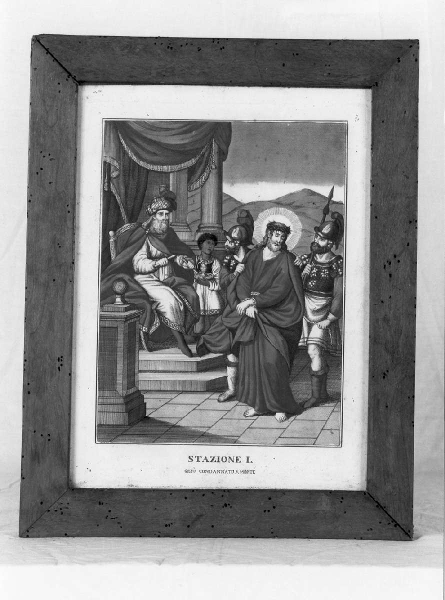 stazioni della via crucis (Via Crucis, ciclo) di Bernieri Andrea (secondo quarto sec. XIX)