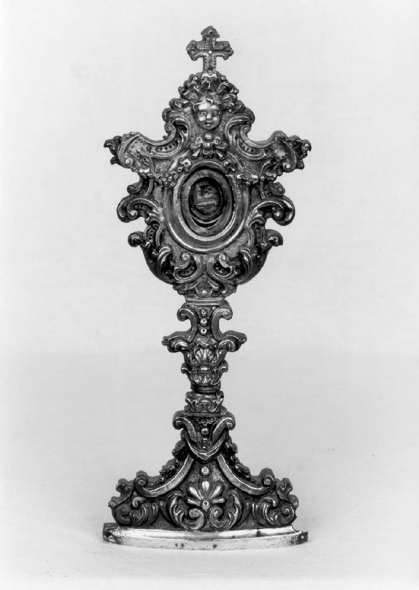 reliquiario - a ostensorio - manifattura reggiana (sec. XVIII)