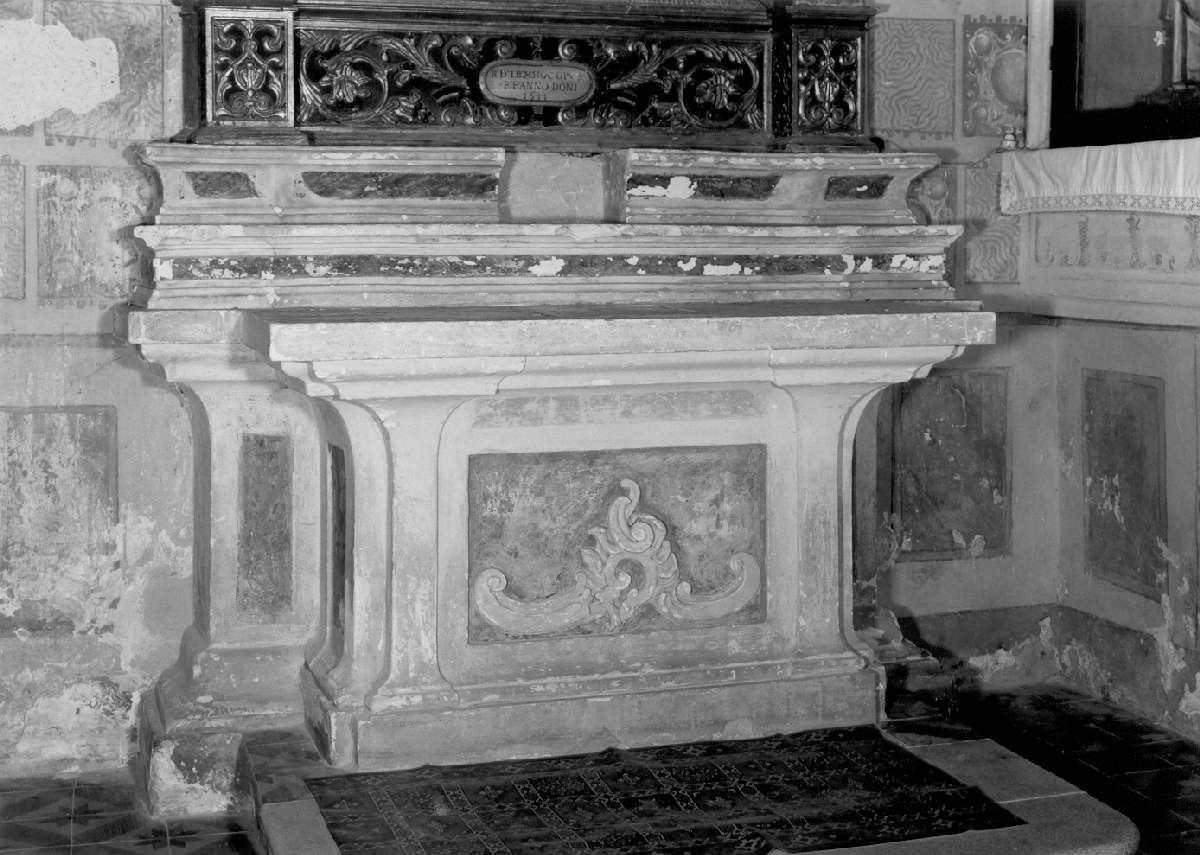 altare - a blocco - manifattura reggiana (sec. XVII)