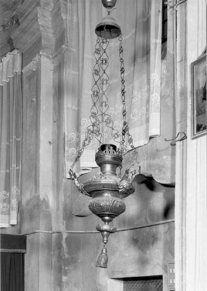 lampada pensile - produzione emiliana (sec. XIX)