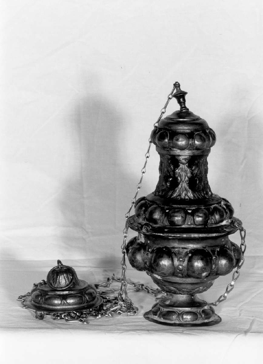 turibolo, elemento d'insieme - manifattura reggiana (fine/inizio secc. XIX/ XX)