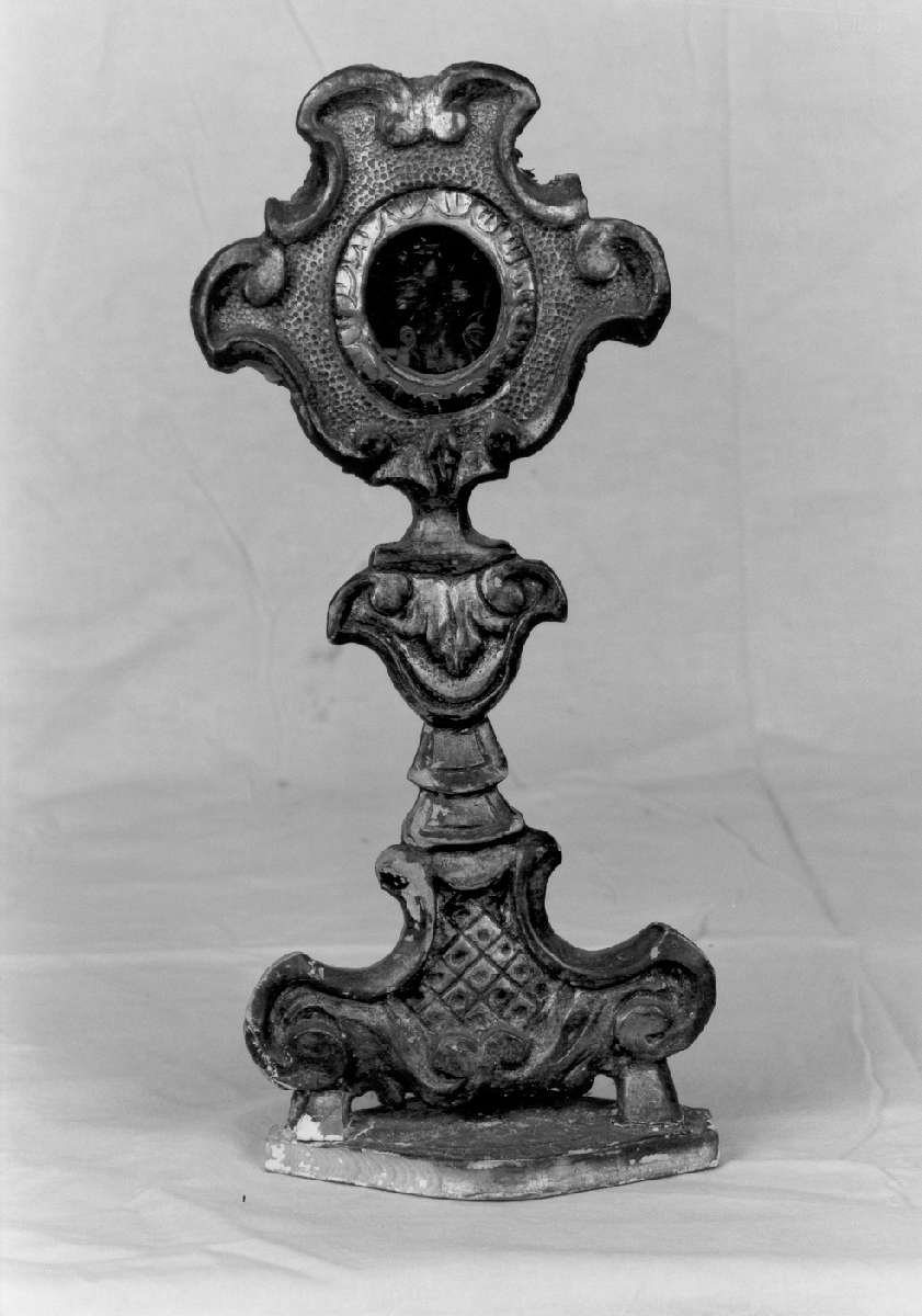 reliquiario - a ostensorio - manifattura reggiana (sec. XVIII)