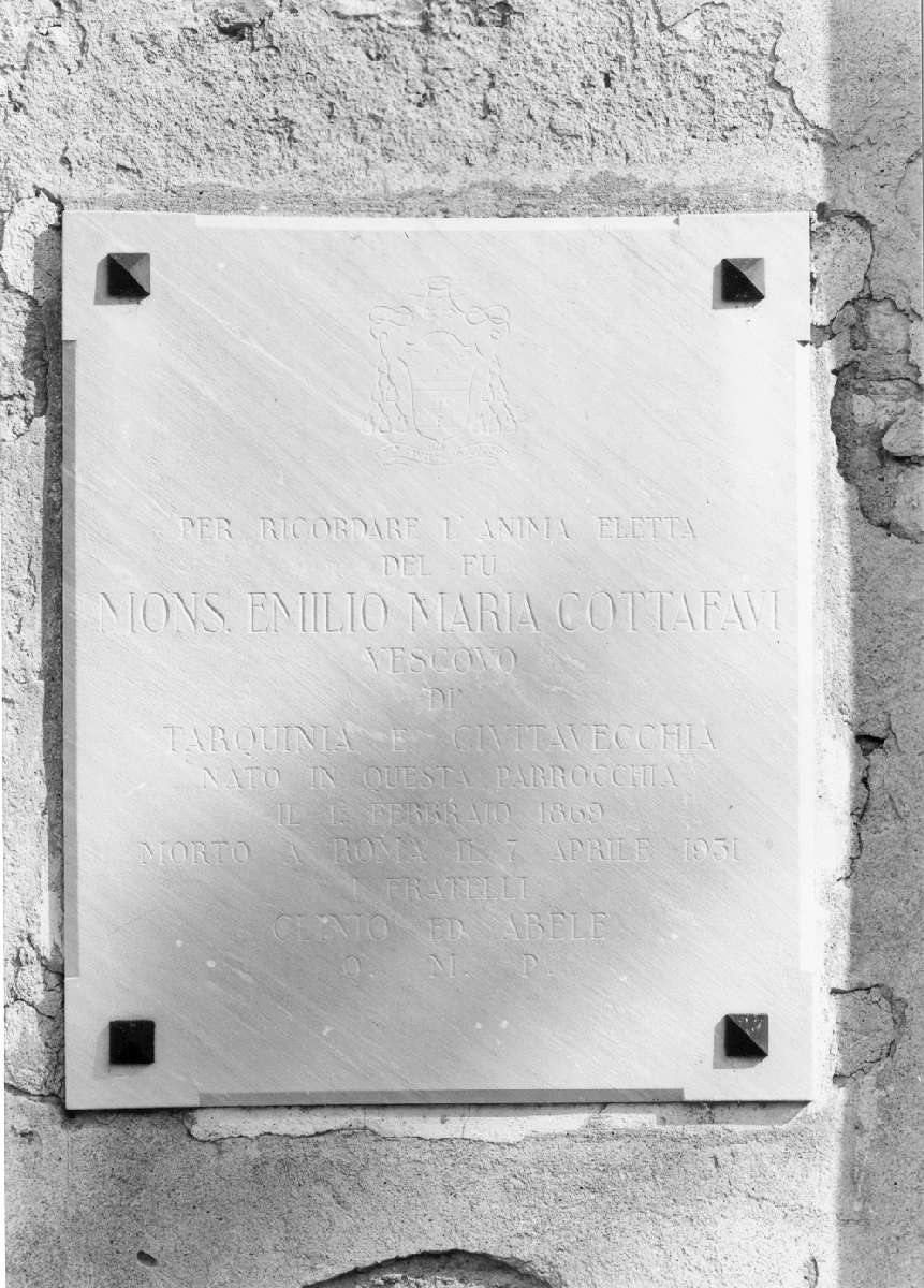 lapide commemorativa - manifattura reggiana (sec. XX)