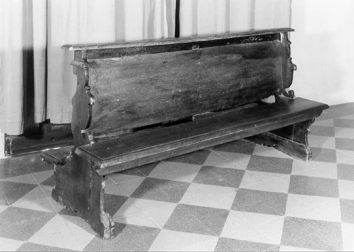 banco da chiesa, serie di Ferrari Prospero (seconda metà sec. XIX)