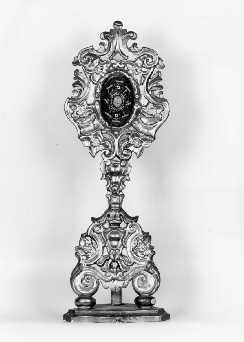 reliquiario - a ostensorio - manifattura emiliana (seconda metà sec. XIX)