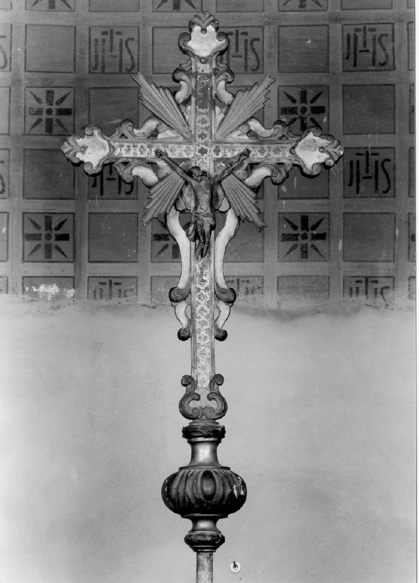 croce processionale - manifattura emiliana (fine/inizio secc. XIX/ XX)