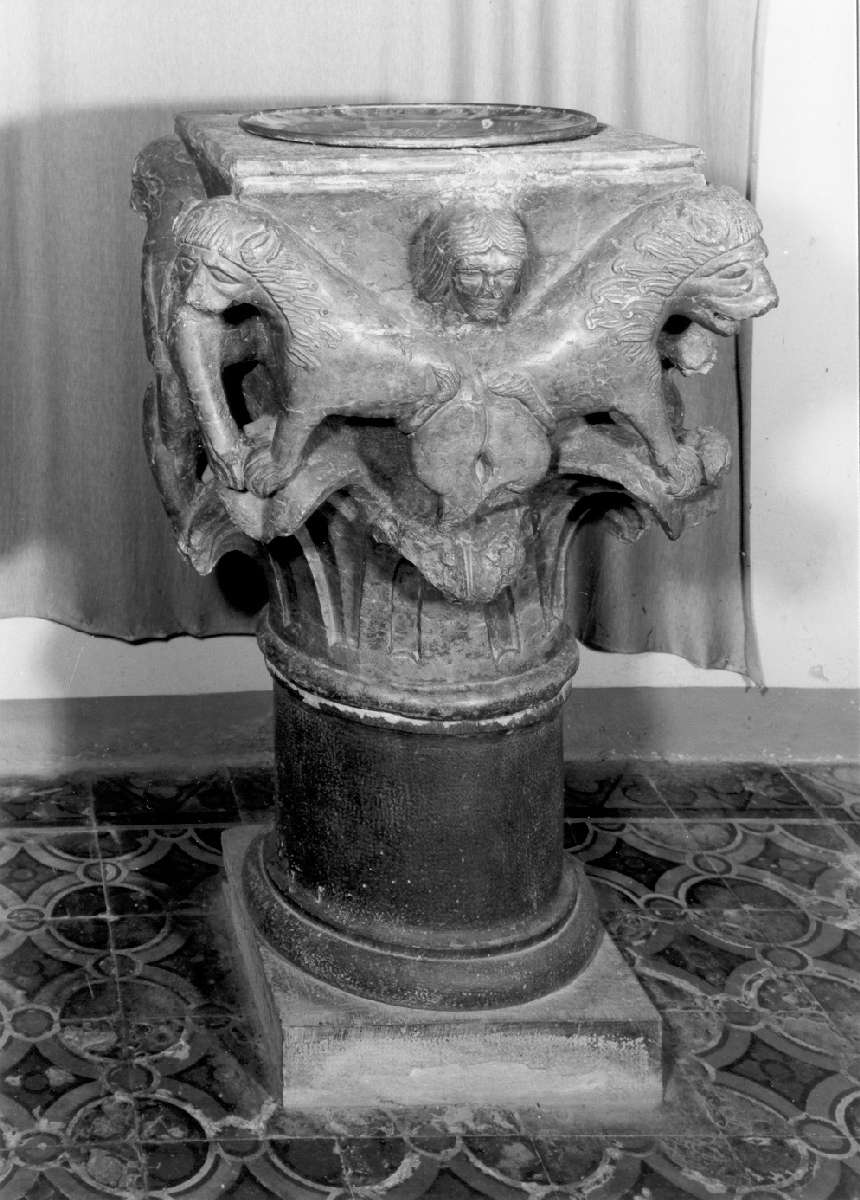 fonte battesimale - manifattura campionese (prima metà sec. XII)