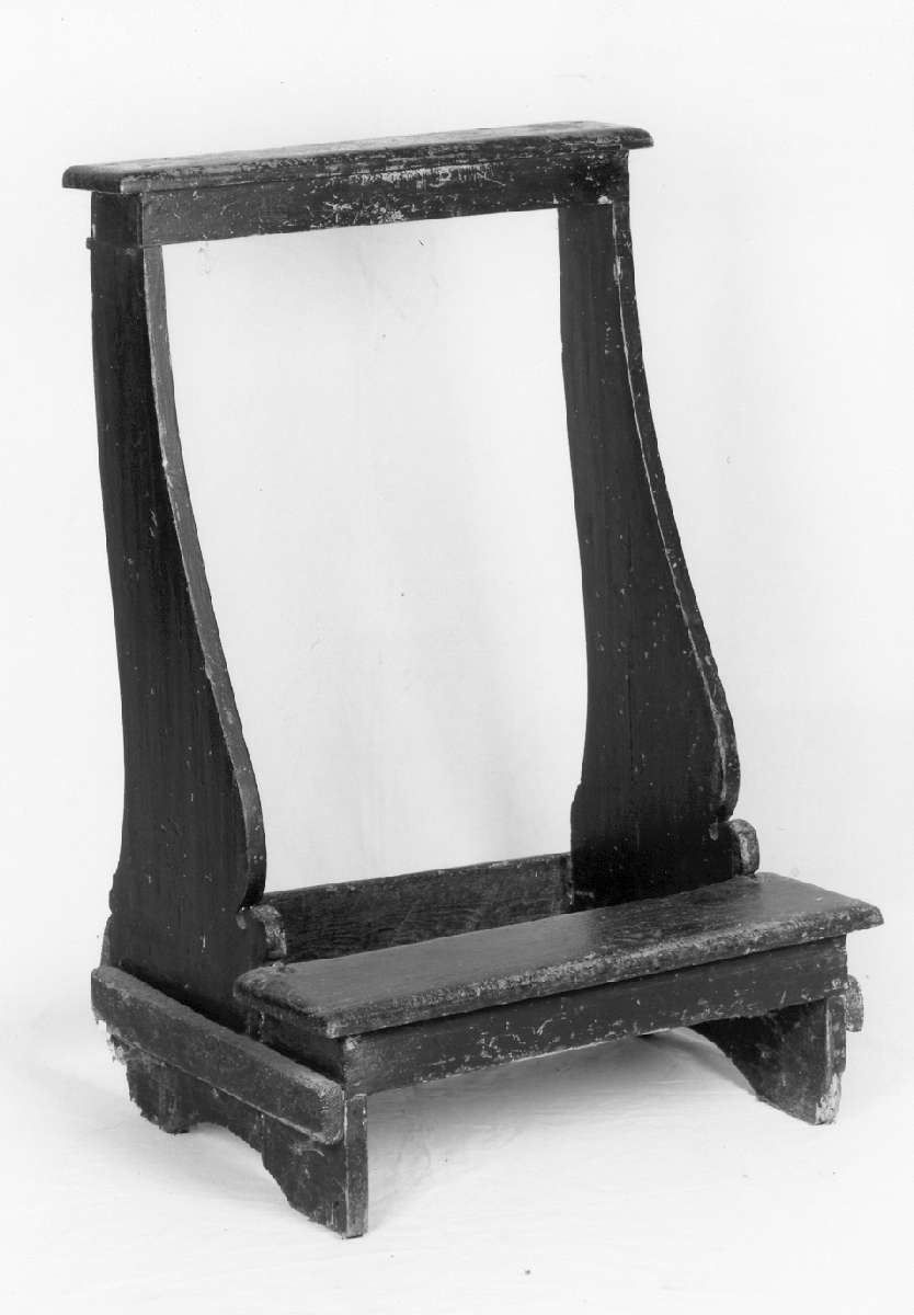 inginocchiatoio - manifattura reggiana (sec. XIX)