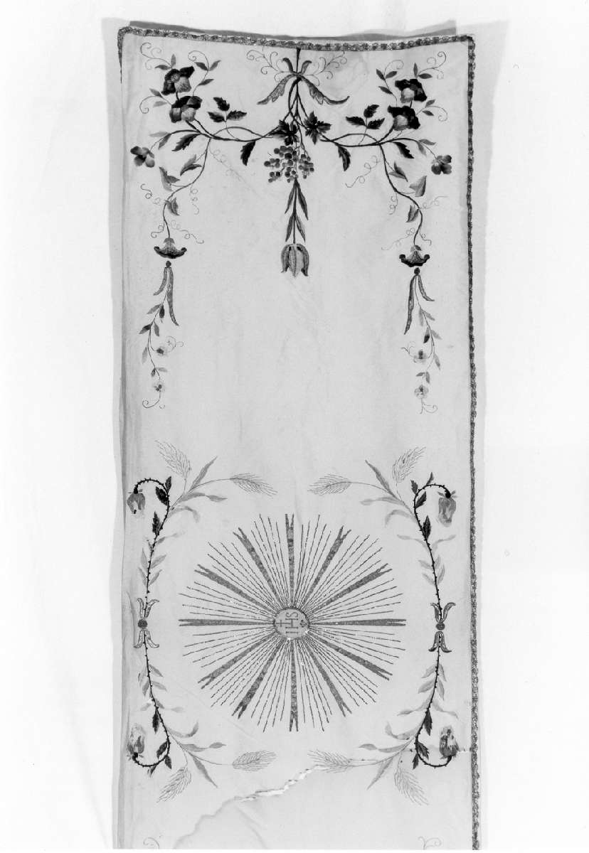 velo omerale - manifattura emiliana (seconda metà sec. XIX)