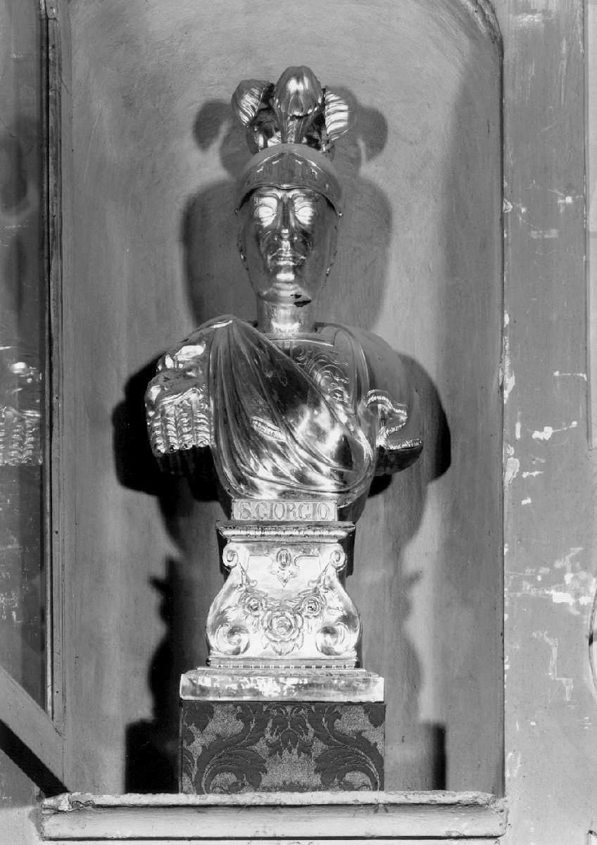 San Giorgio (busto) - manifattura emiliana (fine/inizio secc. XIX/ XX)
