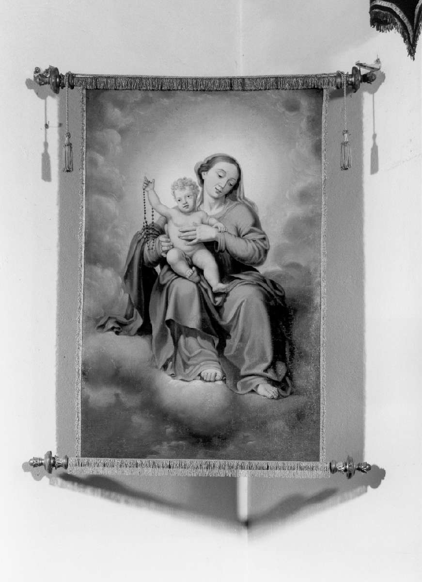 Madonna del Rosario (banda processionale) - manifattura emiliana (seconda metà sec. XIX)