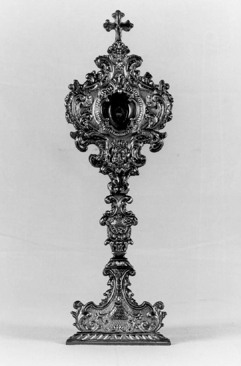 reliquiario - a ostensorio - manifattura emiliana (prima metà sec. XIX)